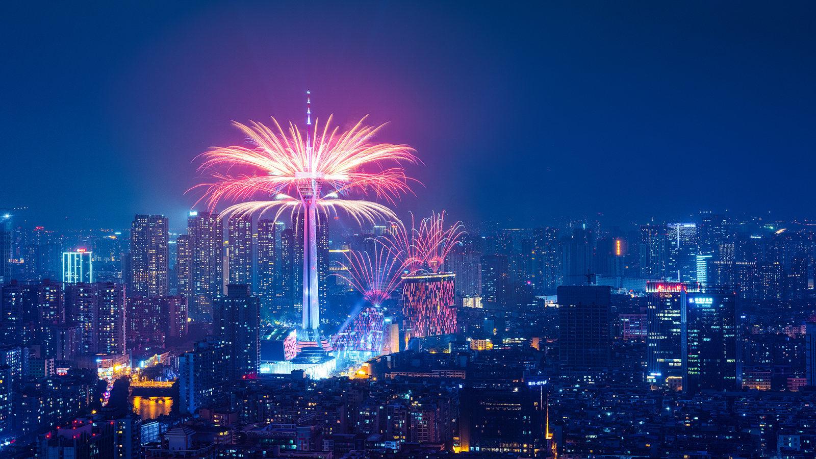 细数近年国内外大型烟花活动