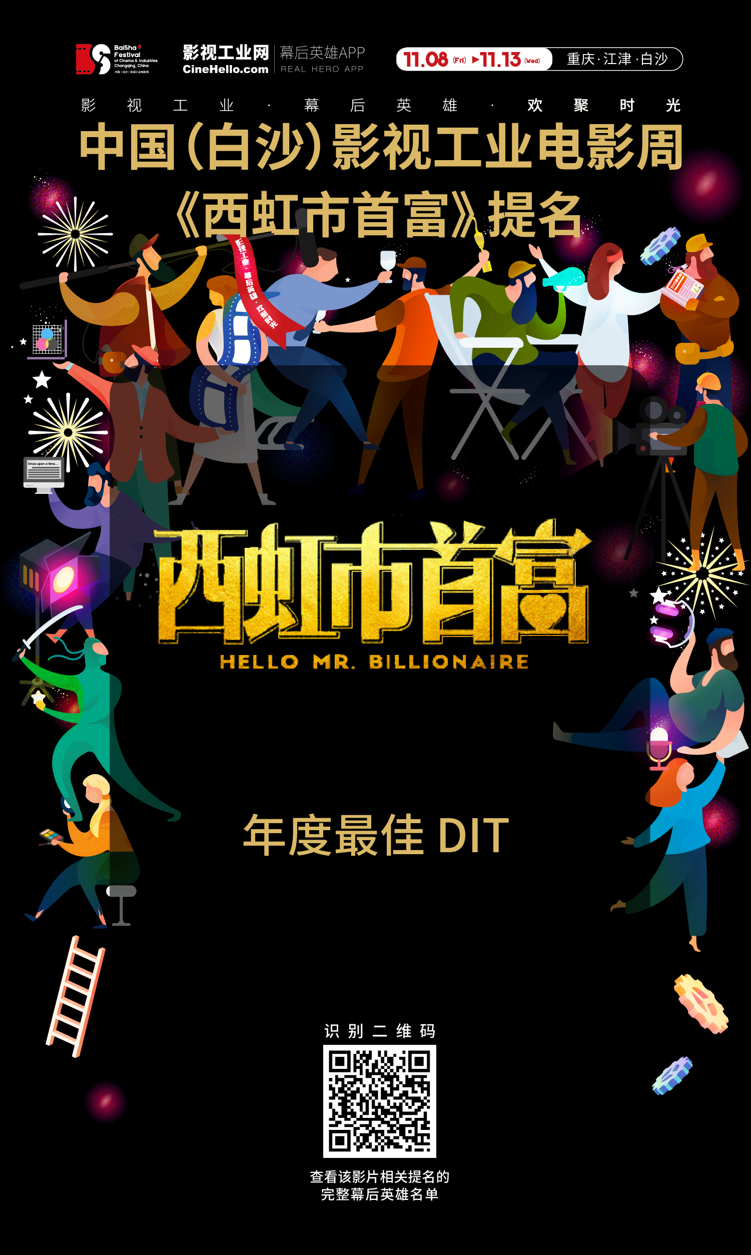 致敬幕后英雄！《西虹市首富》获首届中国（白沙）影视工业电影周年度最佳DIT提名
