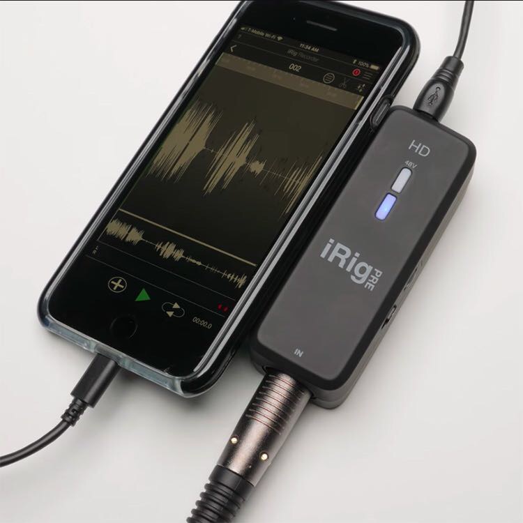 如何让苹果手机接上专业xlr麦克风