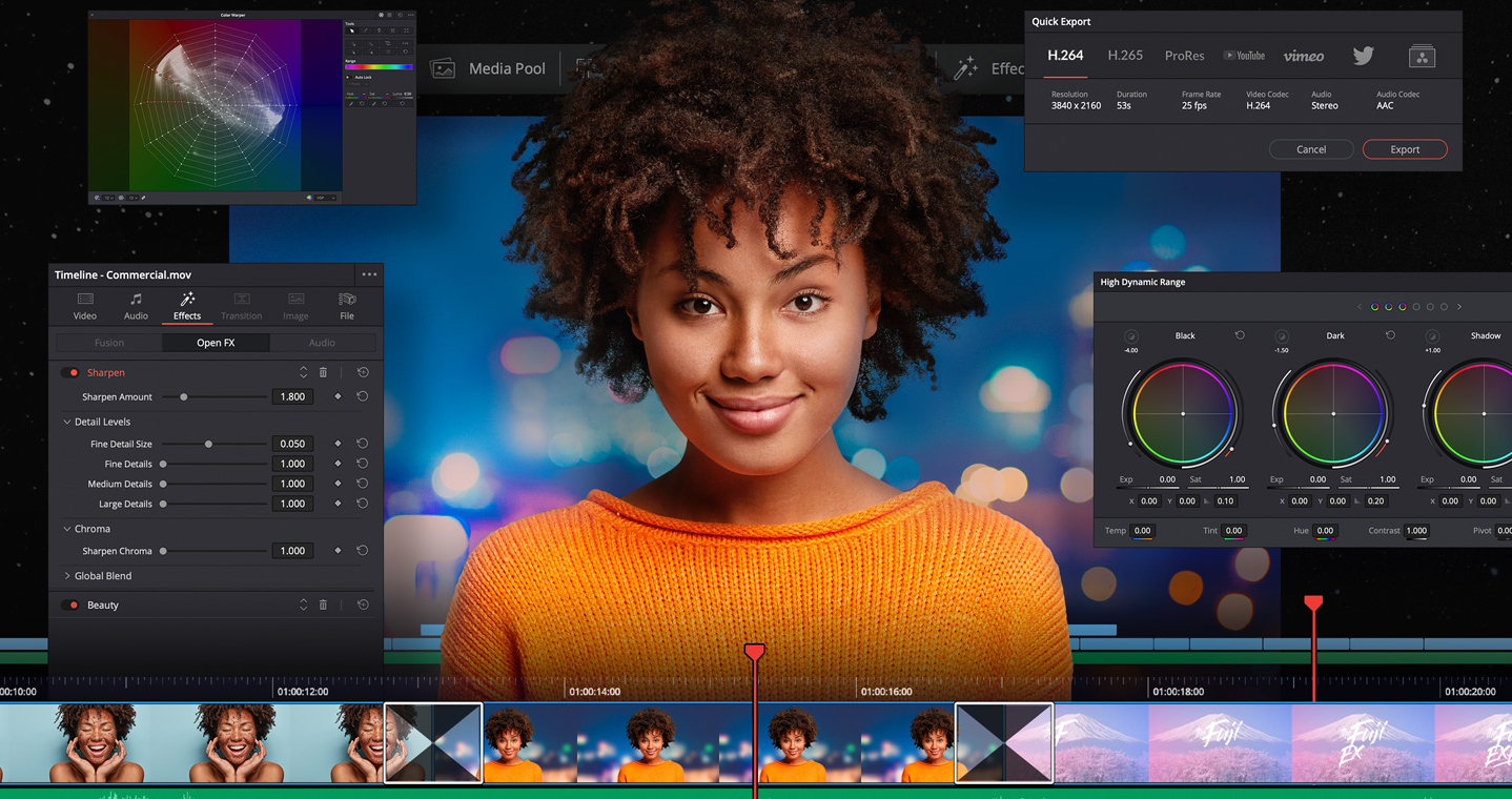 【调色软件】davinci resolve 17 达芬奇新版调色系统软件